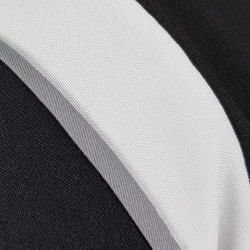 Tuniek Fleur:  Zwart met wit en grijze bies Tuniek Fleur:  Zwart met wit en grijze bies