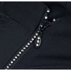 Tuniek Demi: Zwart met diamant rits Tuniek Demi: Zwart met diamant rits