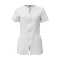 Tuniek Demi: Wit met diamant rits