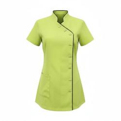 Tuniek Romy: Lime groen met zwarte bies