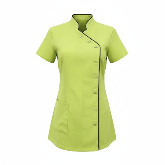 Tuniek Romy: Lime groen met zwarte bies
