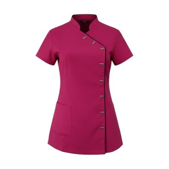 Tuniek Romy: Roze met zwarte bies