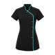 Tuniek Romy: Zwart met mint (blauwe) bies