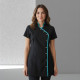 Tuniek Romy: Zwart met mint (blauwe) bies