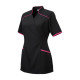 Wikkeltuniek Wendy (Polyester) - Zwart met roze rand Wikkeltuniek Wendy (Polyester) - Zwart met roze rand