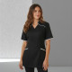 Wikkeltuniek Wendy (Polyester) - Zwart met witte rand