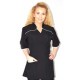 Wikkeltuniek Wendy (Polyester) - Zwart met witte rand