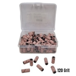 Slijpkapjes - schuurrolletjes voor nagelfrees 3mm - 100st - Kleur: Lichtroze