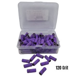 Slijpkapjes - schuurrolletjes voor nagelfrees 3mm - 100st - Kleur: Paars Slijpkapjes - schuurrolletjes voor nagelfrees 3mm - 100st - Kleur: Paars