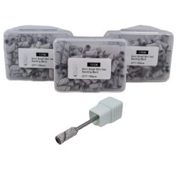 Slijpkapjes - schuurrolletjes voor nagelfrees 3mm - 100st - Kleur: Wit Slijpkapjes - schuurrolletjes voor nagelfrees 3mm - 100st - Kleur: Wit