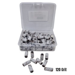 Slijpkapjes - schuurrolletjes voor nagelfrees 3mm - 100st - Kleur: Wit Slijpkapjes - schuurrolletjes voor nagelfrees 3mm - 100st - Kleur: Wit