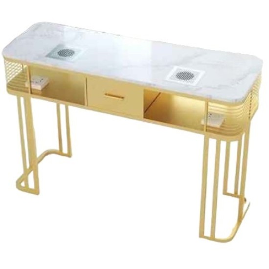 Luxe Manicure Tafel Goud Marmer - Dubbel