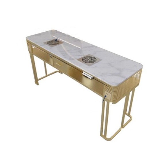 Luxe Manicure Tafel Goud Marmer - Dubbel