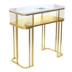 Luxe Manicure Tafel Goud Marmer - Enkel Luxe Manicure Tafel Goud Marmer - Enkel