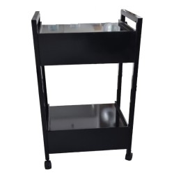 Rolwerktafel met 2 lades - Zwart Rolwerktafel met 2 lades - Zwart