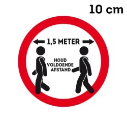 013 sticker 1,5 meter 10 cm Rood of Geel