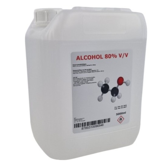 Alcohol 80% BCE - 5000ML Alcohol 80% BCE - 5000ML