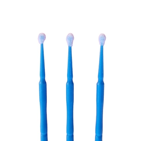 Wimper Micro Brush - Micro Lash Brush - Wimper Extentions Brush - Zakje 100st - Blauw