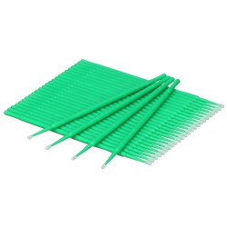 Wimper Micro Brush - Micro Lash Brush - Wimper Extentions Brush - Zakje 100st - Groen