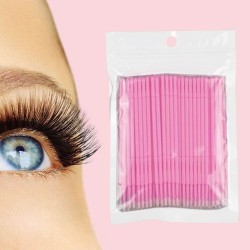 Wimper Micro Brush - Micro Lash Brush - Wimper Extentions Brush - Zakje 100st - Roze Wimper Micro Brush - Micro Lash Brush - Wimper Extentions Brush - Zakje 100st - Roze