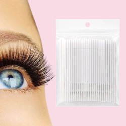 Wimper Micro Brush - Micro Lash Brush - Wimper Extentions Brush - Zakje 100st - Wit Wimper Micro Brush - Micro Lash Brush - Wimper Extentions Brush - Zakje 100st - Wit